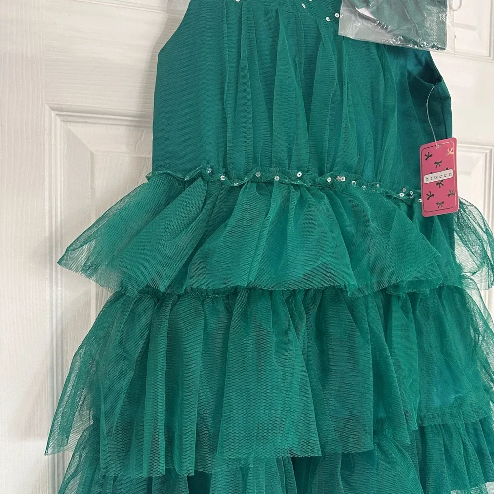 🆕Btween Girls Tulle Dress & Hair Clip Set